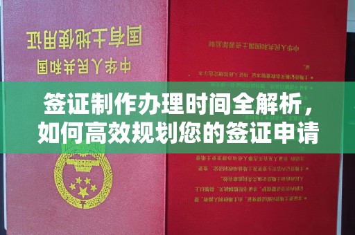 托克逊签证制作办理时间全解析，如何高效规划您的签证申请流程