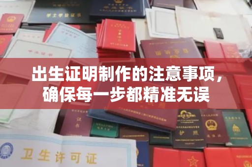 托克逊出生证明制作的注意事项，确保每一步都精准无误