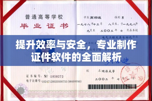 托克逊提升效率与安全，专业制作证件软件的全面解析