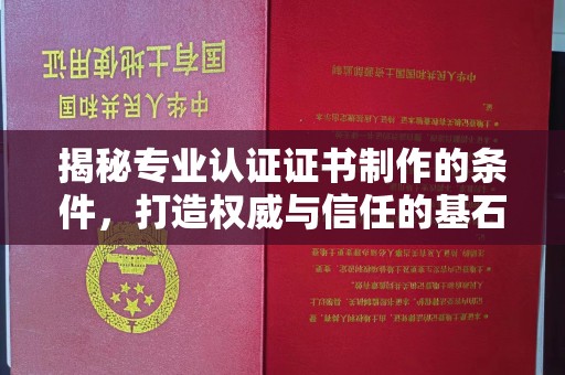 托克逊揭秘专业认证证书制作的条件，打造权威与信任的基石