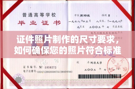 托克逊证件照片制作的尺寸要求，如何确保您的照片符合标准